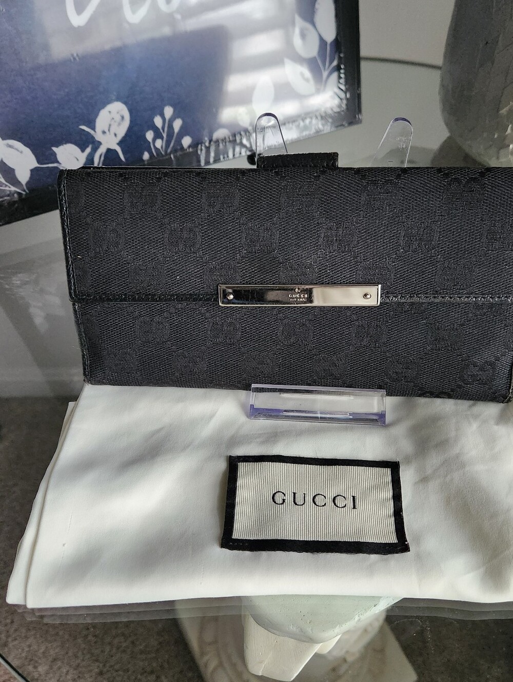 Gucci Long Continental Wallet EUC, 2 Pc Set